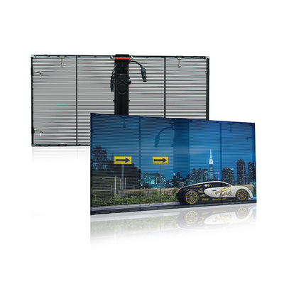購入 1000x1000mm 外部透明LEDスクリーン 外部DIP346カーテン online manufacture