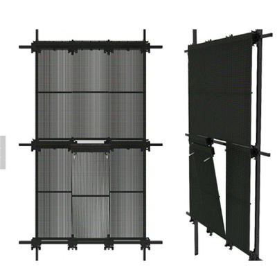 購入 超薄型屋外透明LEDディスプレイ 7.8-10mm キャビネットカーテン飾り online manufacture